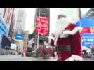 No tourists in the streets of New York make for a sour Christmas for Santa