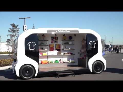 The new Toyota e-Palette - Shop and Package Delivery station