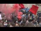 Students protest closure of education centers in Italy
