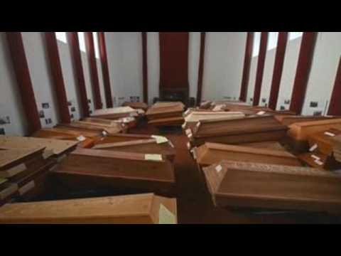 Coffins piled up in crematorium in Germany due to increase in COVID-19 deaths