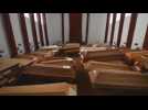 Coffins piled up in crematorium in Germany due to increase in COVID-19 deaths