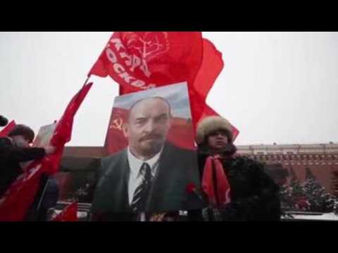 Russian communists mark Lenin's death anniversary
