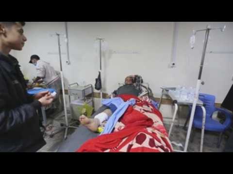 Suicide attack victims treated in Baghdad hospital
