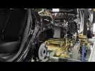 The Mercedes EQA Production - Assembly - Battery wedding with powertrain and body