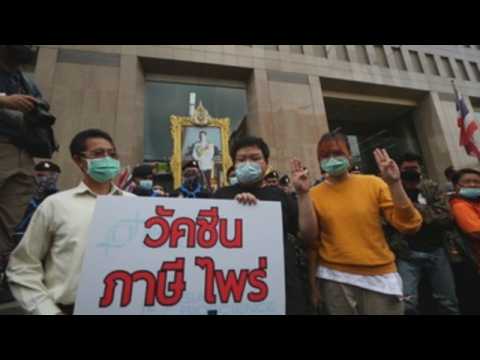 Thai protesters demand transparency with COVID-19 vaccine production, distribution