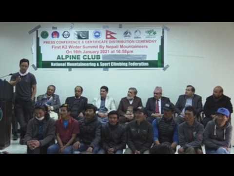 Nepali team first to scale Pakistan’s K2 sends message of unity