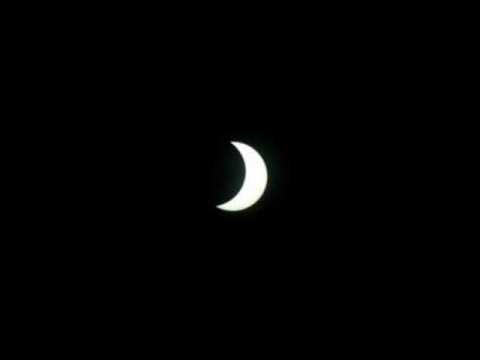 Footage of the solar eclipse seen from Uruguay