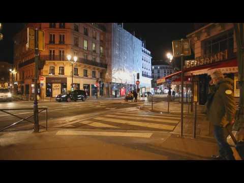 Images of Paris during the night curfew