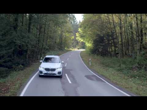 The new BMW X5 PHEV Drone Shots - Driving Video