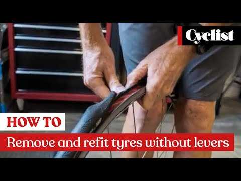 How to remove and refit road bike tyres without tyre levers