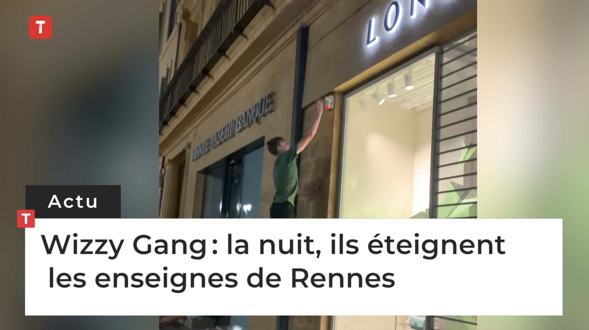 Wizzy Gang : la nuit, ils éteignent  les enseignes de Rennes (Le Télégramme)