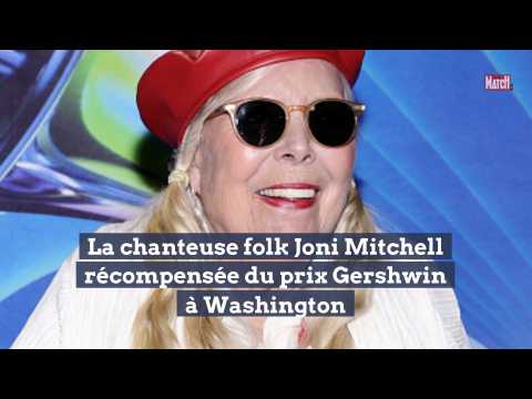 VIDEO : La chanteuse folk Joni Mitchell rcompense du prix Gershwin  Washington