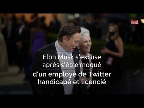 VIDEO : Elon Musk s'excuse aprs s'tre moqu d'un employ de Twitter handicap et licenci