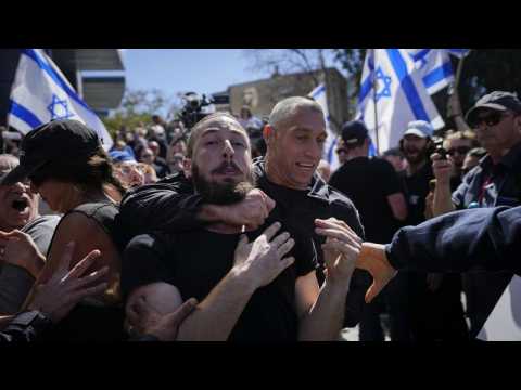 Protests against Israeli government's proposed judicial reform block Tel Aviv's main airport