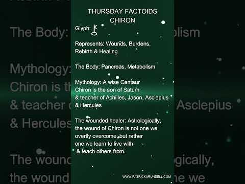 THURSDAY FACTOIDS CHIRON - The Wounded Healer #Shorts #chiron #Astrology