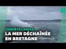 La tempête Larisa déchaîne la mer en Bretagne