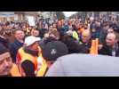 Tensions entre le service d'ordre Cfdt et des manifestants