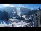 Dans les Carpates ukrainiennes, skier pour oublier la guerre