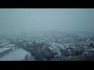 Roncq : les premières neiges sur la métropole lilloise