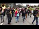 La fanfare Invisible de Bretagne emmène le cortège