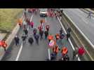 Charleville-Mézières: les manifestants sur la rocade