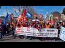 Manifestation à Dieppe contre la réforme des retraites