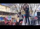 Nîmes: Manifestation contre la réforme des retraites avec la F.S.U