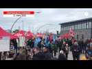 VIDEO. Manifestations du 11 mars : avant le défilé, l'affluence semble en berne à Cherbourg