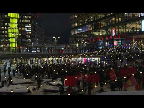 Sweden: protest for International Women's day in Stockholm