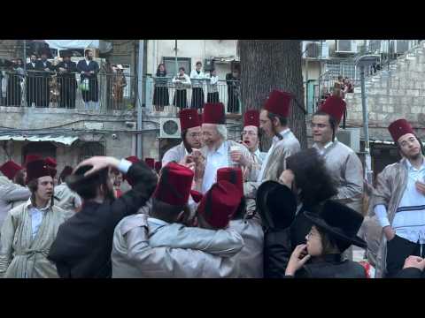 Ultra-Orthodox Jews celebrate Purim holiday in Jerusalem