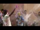 La capitale indienne célèbre Holi, la fête des couleurs