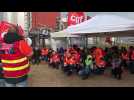 Manifestation CGT devant la centrale Bouchain