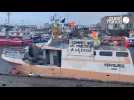 VIDÉO. Des pêcheurs bretons investissent le port de Brest pour l'opération « filière morte »