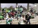 VIDÉO. Carnaval étudiant de Caen : la fanfare de la fac de médecine fait patienter les festivaliers
