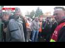 VIDEO. Les quatre syndicalistes convoqués à la gendarmerie sous les encouragements de 200 manifestan