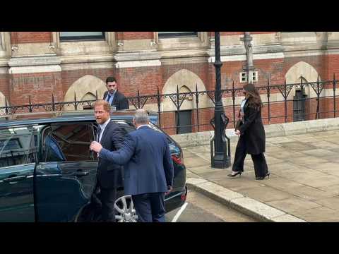 Prince Harry leaving court after UK newspaper privacy hearing (2)