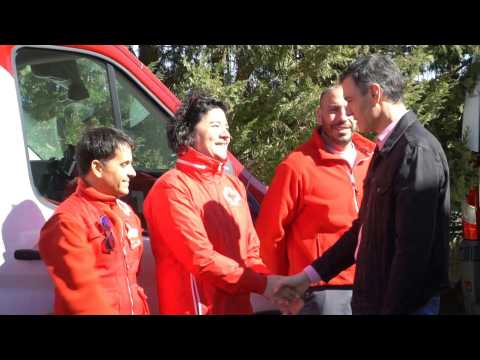 Spanish PM Pedro Sanchez visits wildfire-affected region