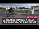 Pour son tour de France à vélo, l'ambassadeur de Suisse fait étape dans l'Aube