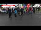 VIDEO. Retraites : à Guérande, ils tractent aux ronds-points de la zone Villejames