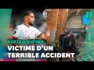 À Flémalle en Belgique, Sofian Kiyine victime d'un impressionnant accident de voiture