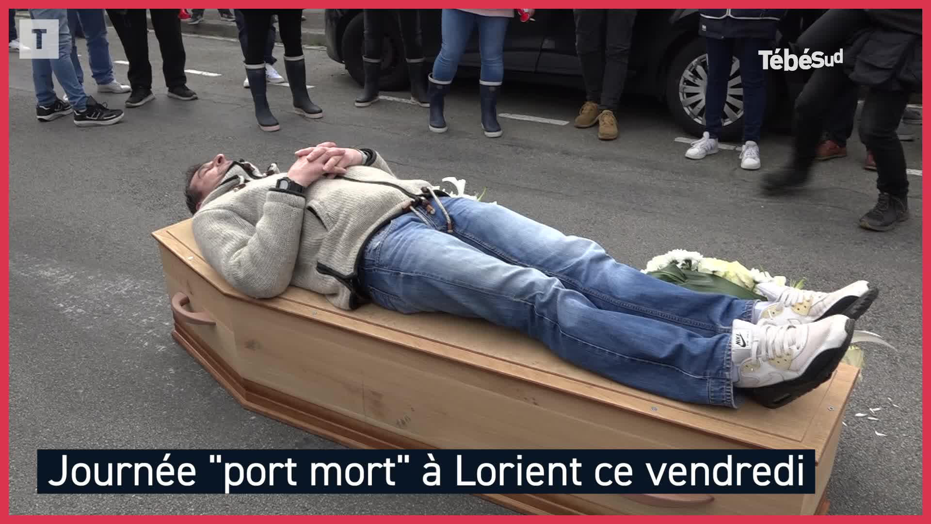 À Lorient, une marche funéraire pour symboliser la mort de la filière pêche (Le Télégramme)