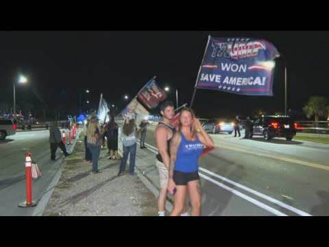 Trump supporters rally near Mar-a-Lago following indictment announcement