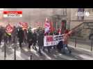 VIDÉO. À Coutances, le défilé contre la réforme des retraites s'élance de la place Saint-Nicolas