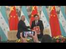 China and Honduras establish official diplomatic relations in Beijing