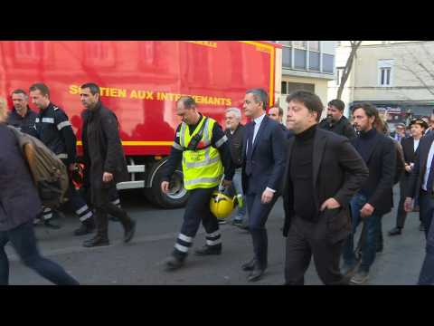 French interior minister arrives at site of Marseille building collapse