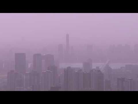 Dust storm obscures sky over Seoul