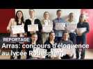 Arras: concours d'éloquence au lycée Robespierre
