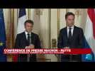 REPLAY - Conférence de presse Macron-Rutte : le président français termine sa visite au Pays-Bas