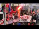 Les manifestants défilent à Vannes