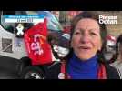 Réforme des retraites : Martine, 64 ans, comédienne et militante CGT, manifeste à Nantes